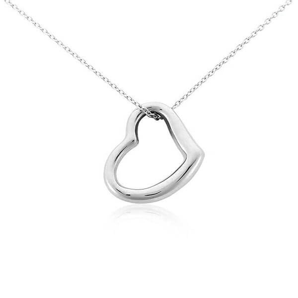 tiffany necklace two hearts