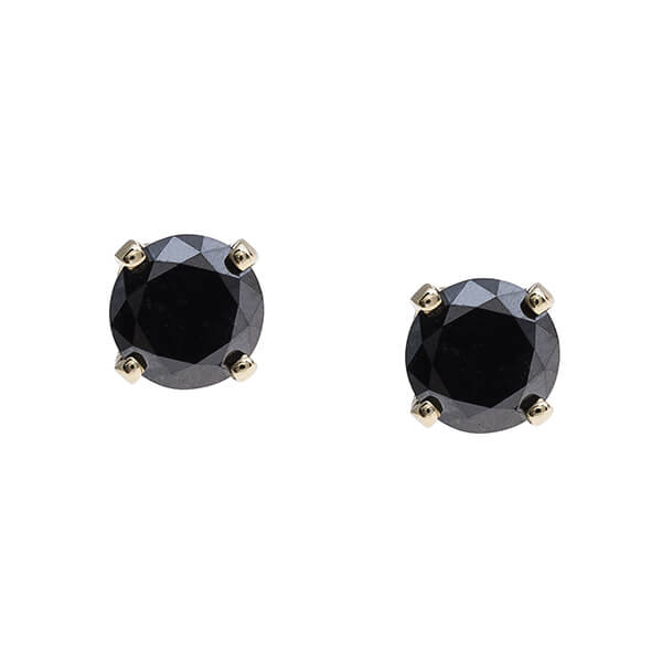 Vintage Stud Earrings Black