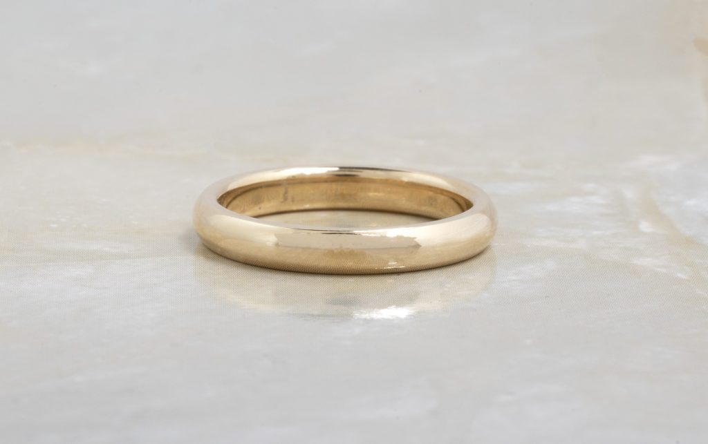 image of metal wedding bands