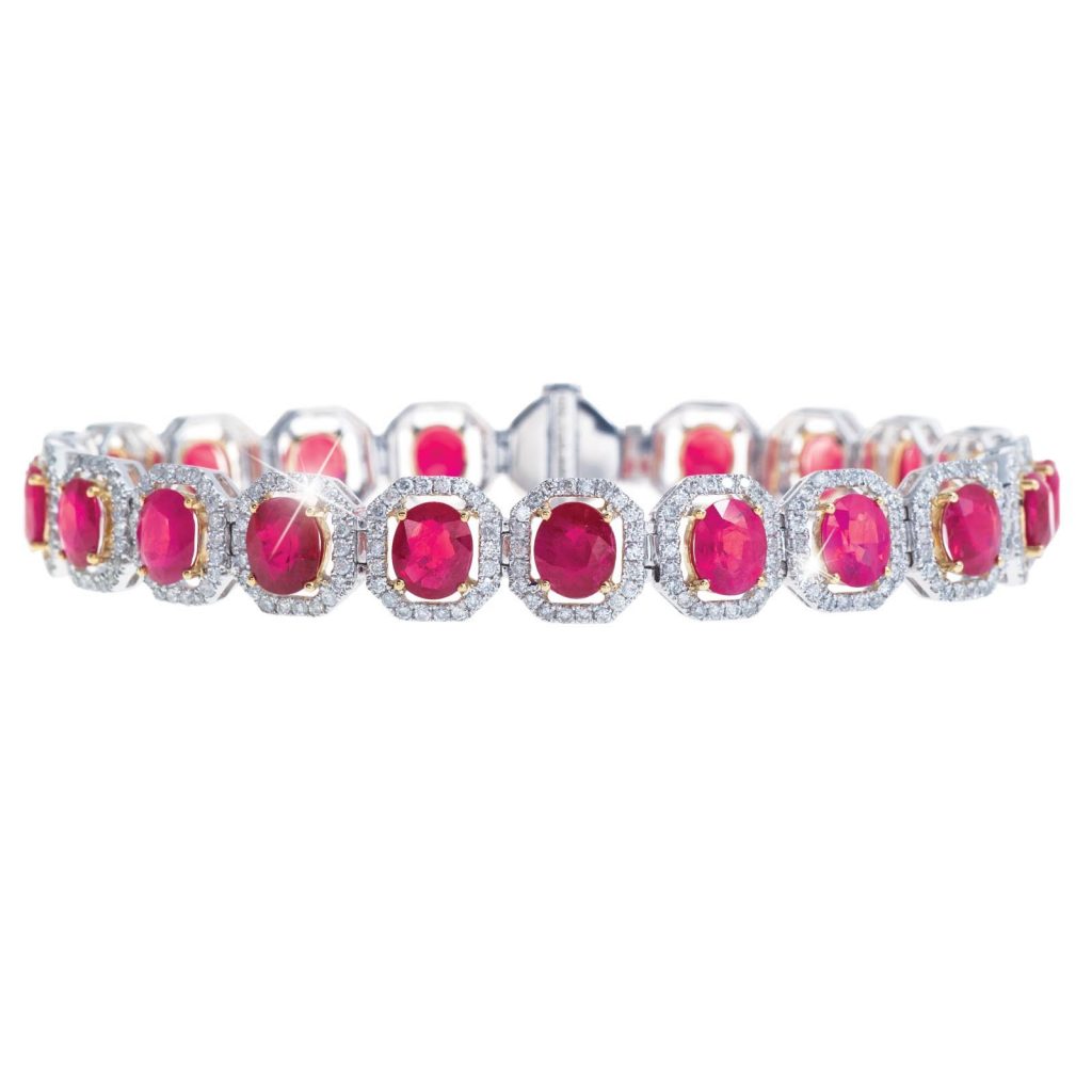 image of July birthstone tennis bracelet