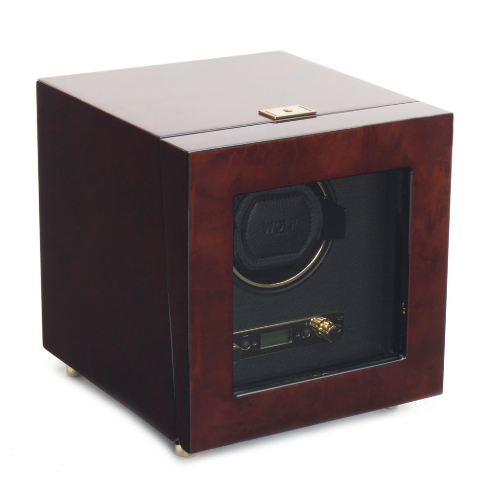 Wolf designs wood watch winder.