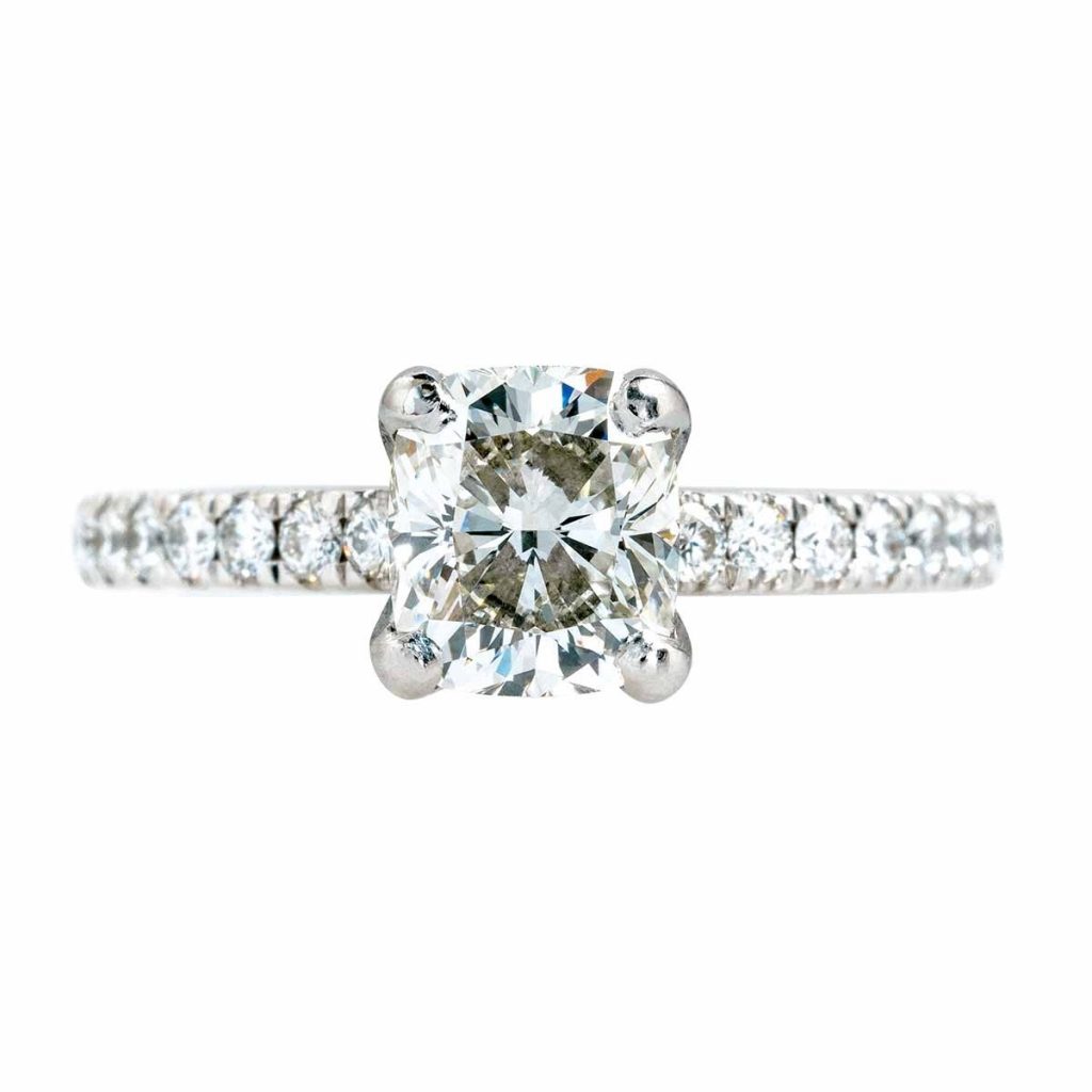 image of pave ring classic engagement ring styles