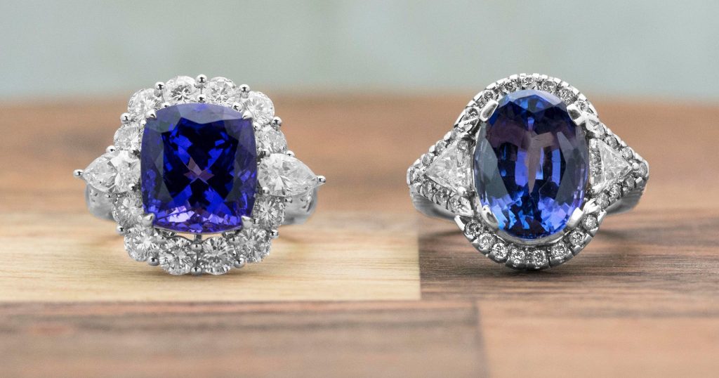 image of tanzanite rings