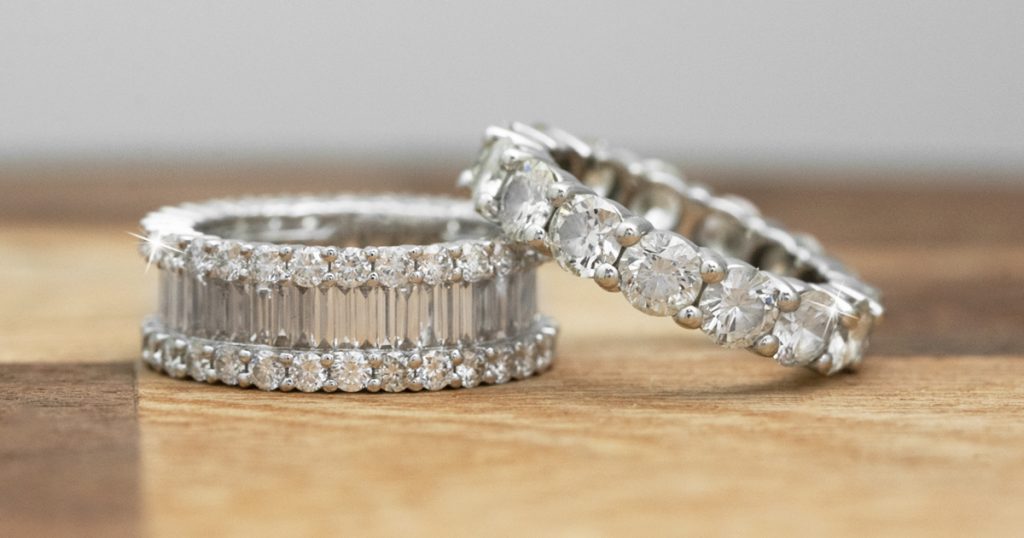 image of diamond eternity bands