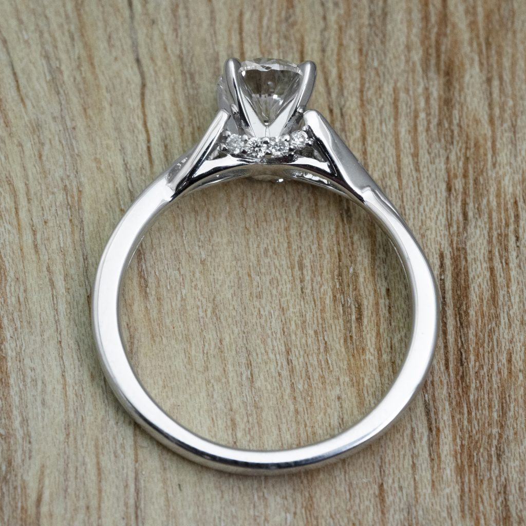 3 carat hidden halo engagement ring