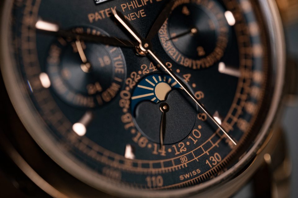 upclose shot of a Patek Phillipe watch