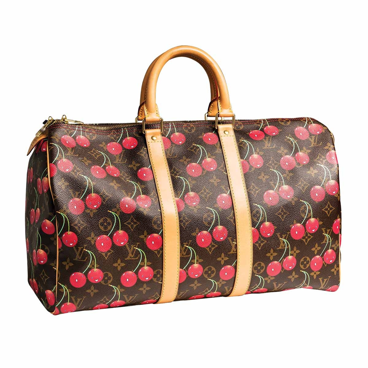 Vintage Louis Vuitton Cherry Limited Edition Murukami Cerise Keepall Travel Duffle Bag