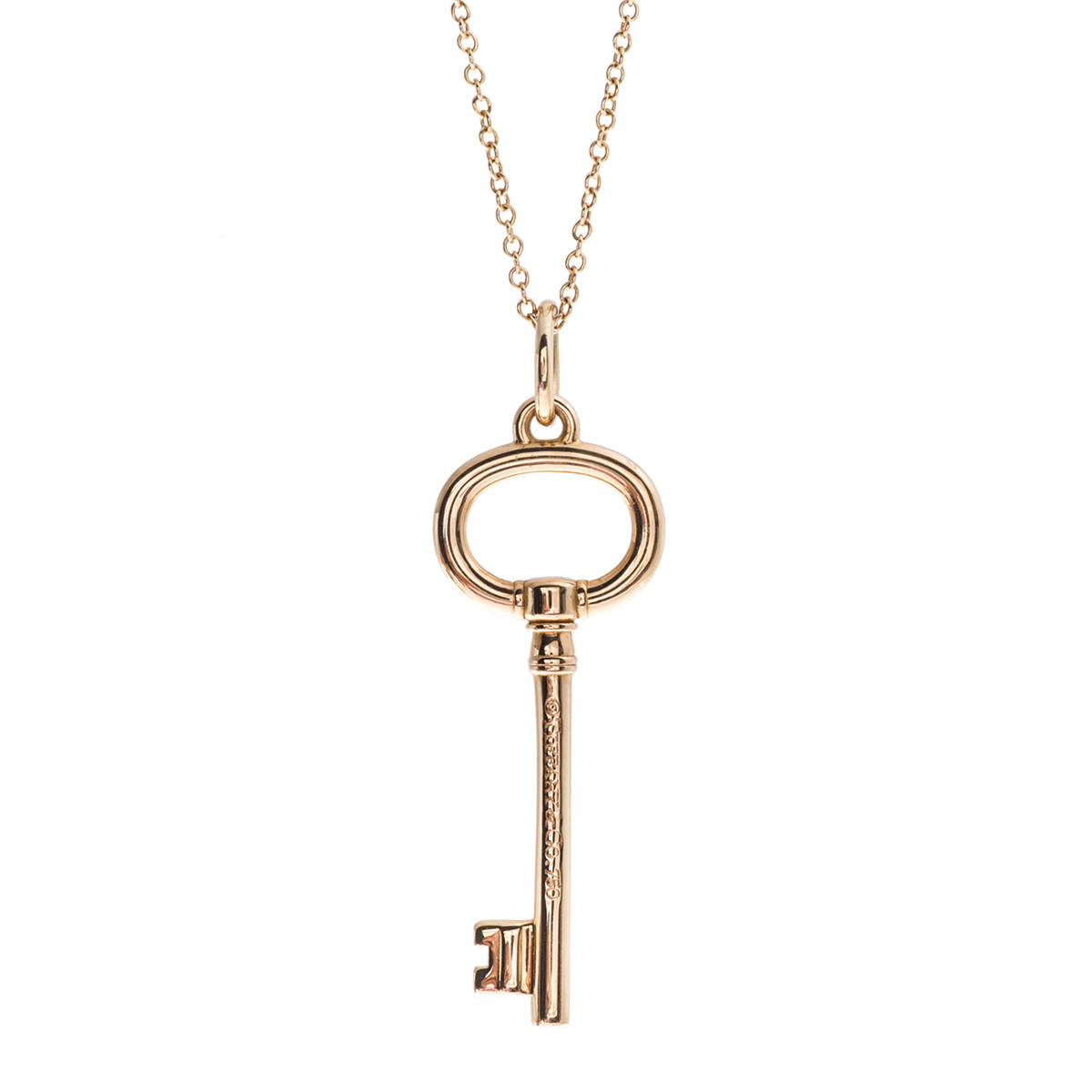 tiffany oval key pendant