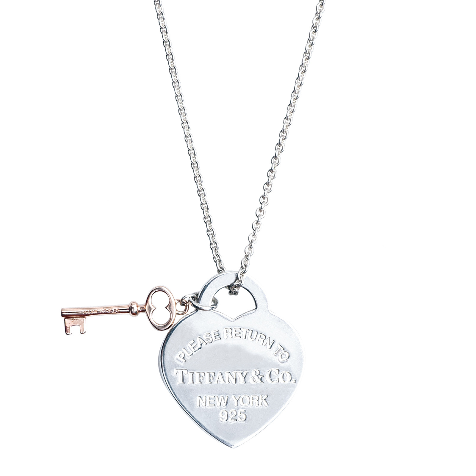 Tiffany Co Return to Tiffany Heart Key Necklace