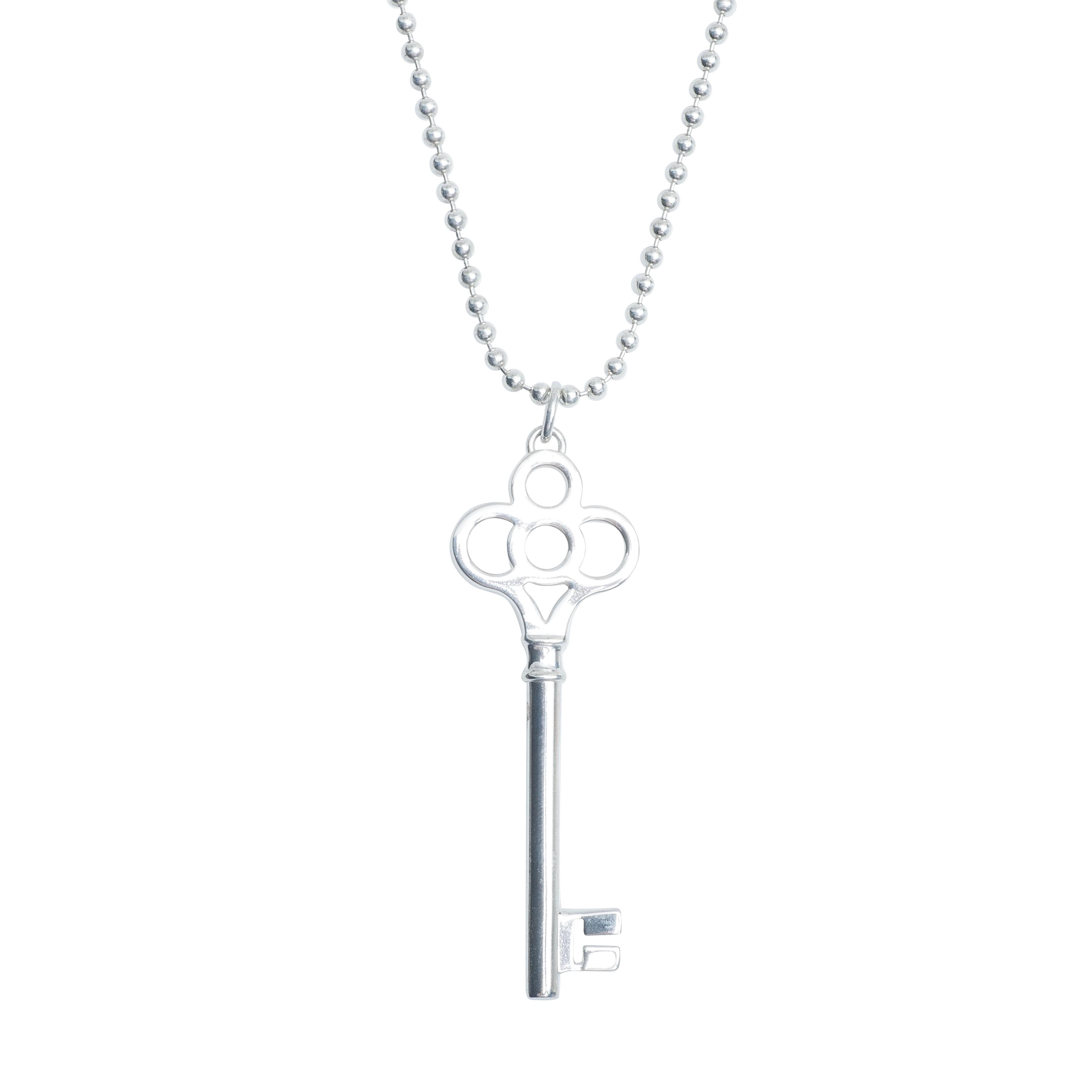 Tiffany & Co. Crown Key Pendant Necklace