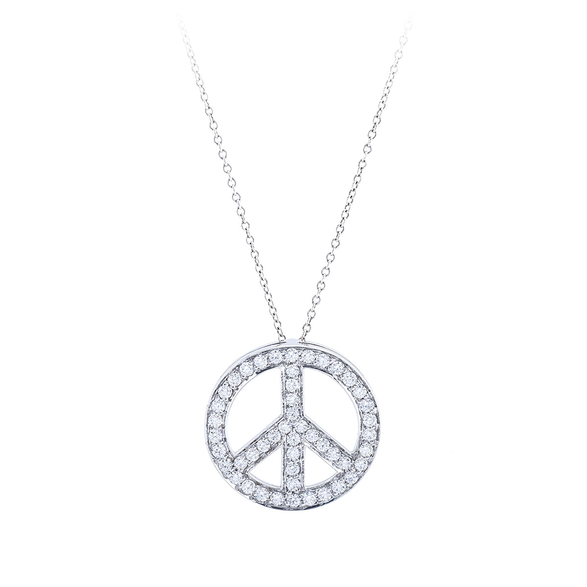 tiffany peace necklace