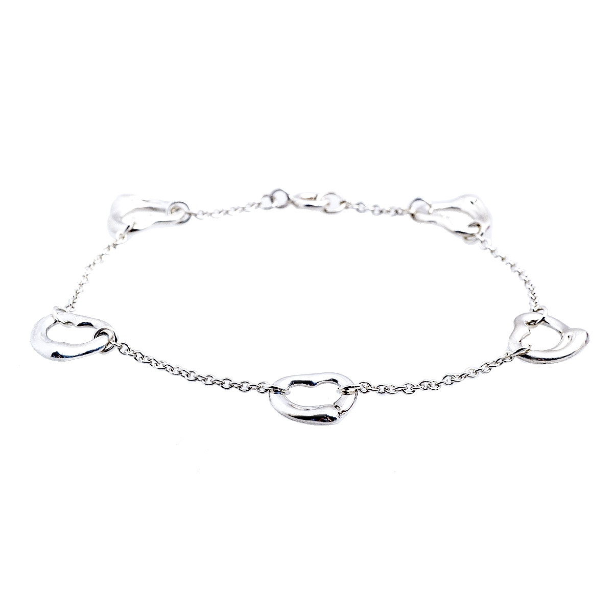 Elsa Peretti Open Heart Bracelet in Sterling Silver, Medium