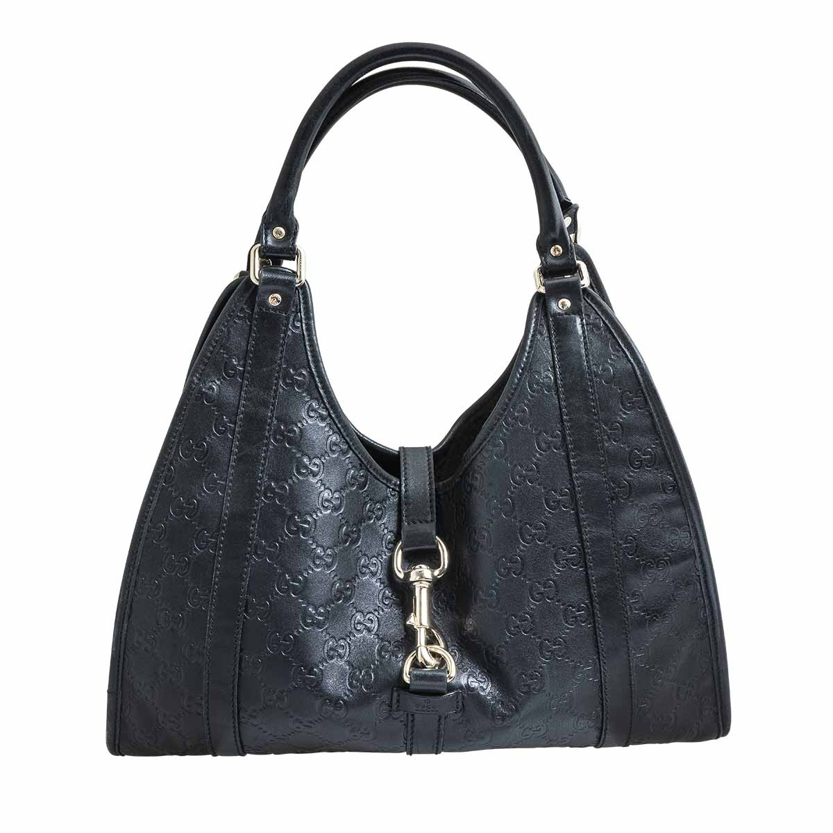 GUCCI Shoulder Bag Old Gucci vintage leather Black Women Used –