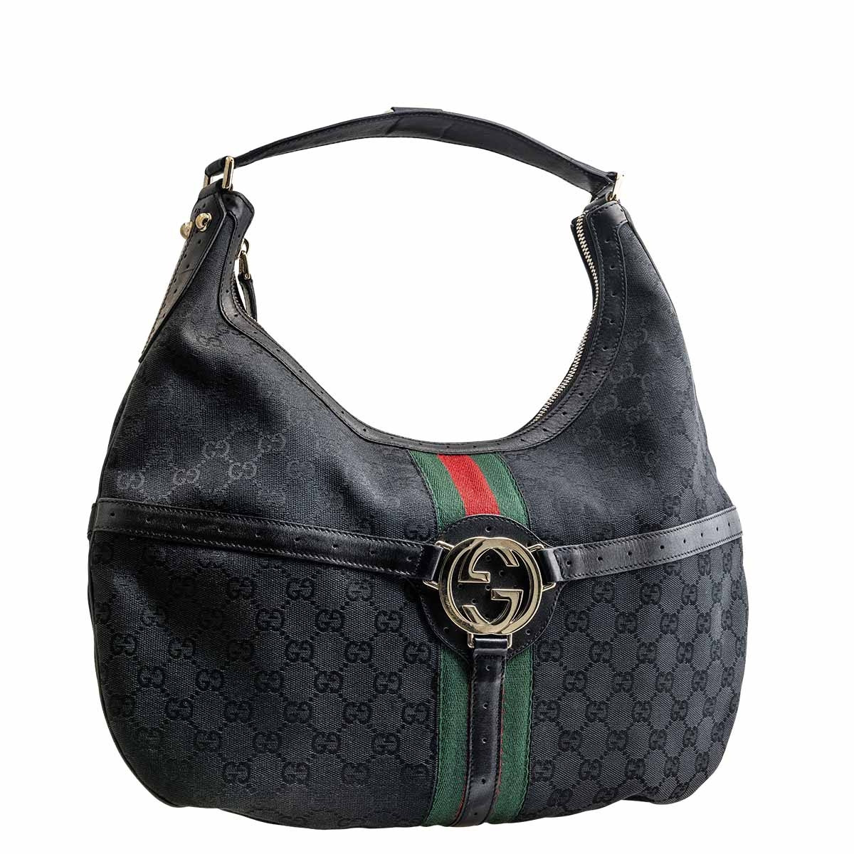 Gucci, Bags, Vintage Gucci Vinyl Monogram Shoulder Bag