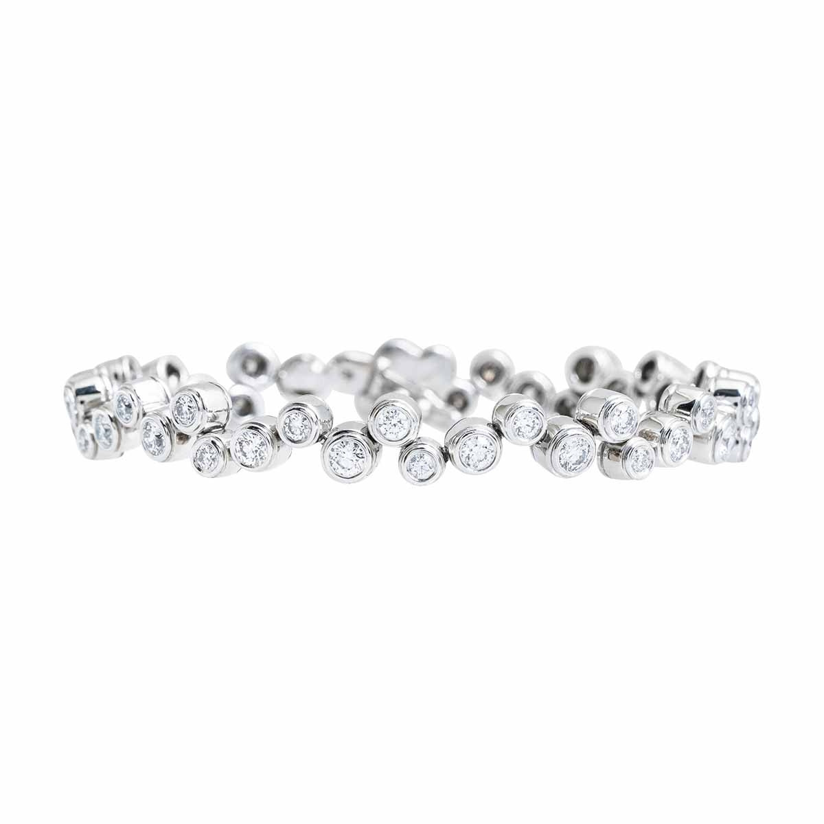 Co. 3.65 CTW Diamond Bubble Bracelet 