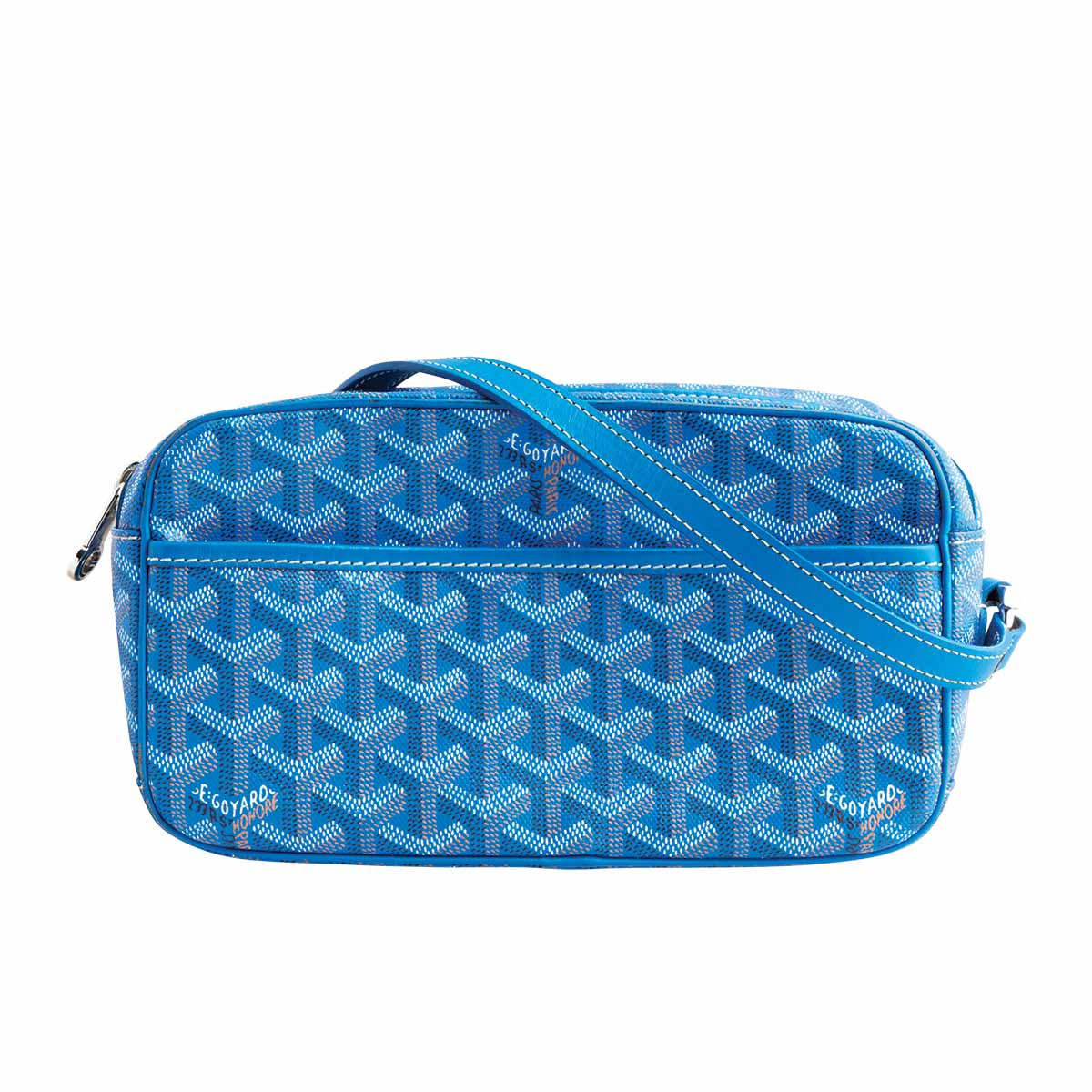 Goyard, Bags, Goyard Cap Vert Crossbody Blue Chevron