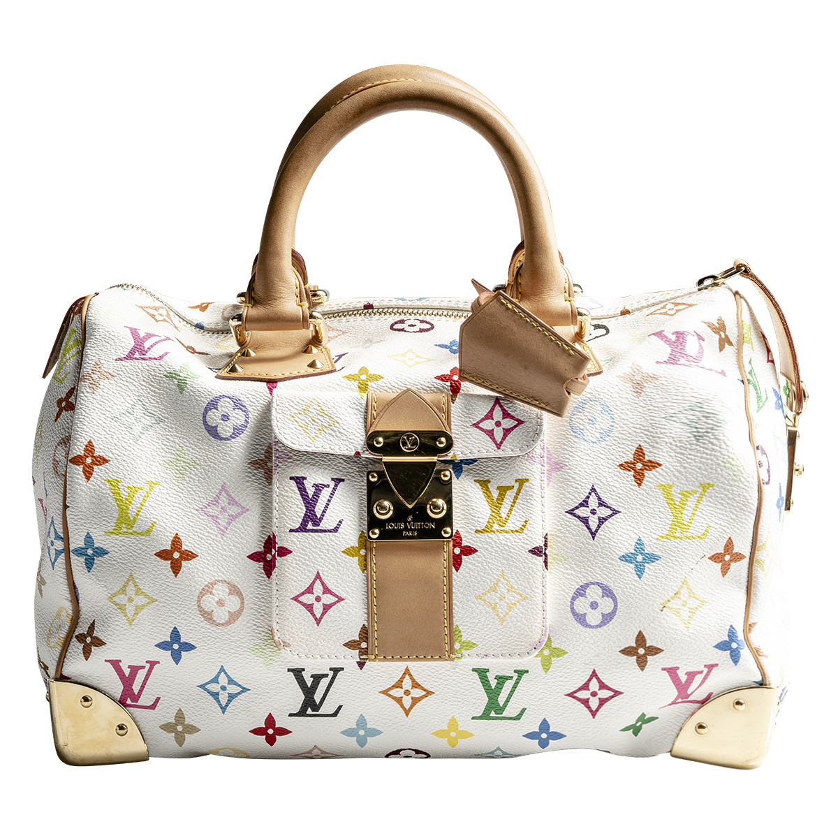 LOUIS VUITTON Speedy 30 Monogram Multicolor Satchel Bag-US