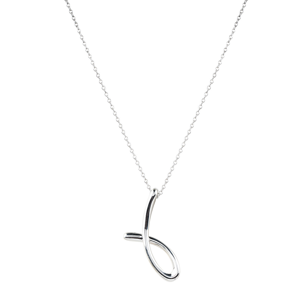 Letter j outlet necklace tiffany