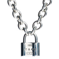 Tiffany & Co. 1837 Padlock Lock Choker Necklace Sterling