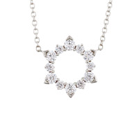 New Hearts On Fire® 0.53 CTW Diamond Aerial Eclipse Necklace