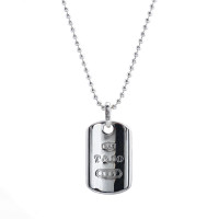 tiffany & co dog tag necklace