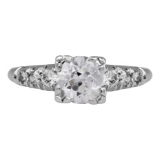 Vintage 1.03 CTW Diamond Engagement Ring 