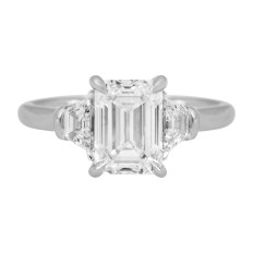 New 3.58 CTW Lab-Grown Diamond 3-Stone Engagement Ring