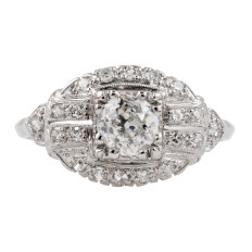 Vintage 0.79 CTW Diamond Engagement Ring
