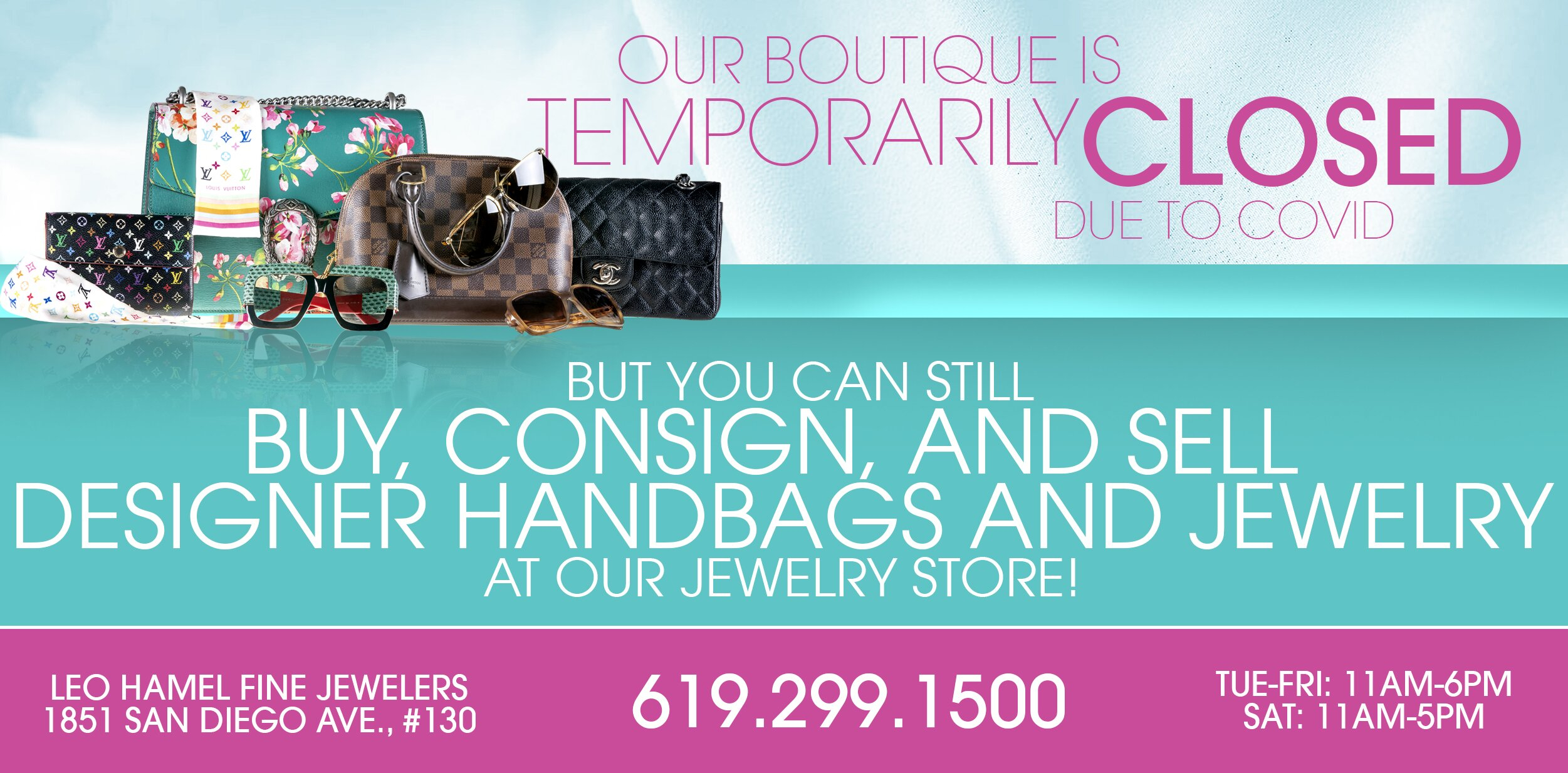 Leo Hamel Boutique & Consignment Shop 619-430-2901 San Diego, CA