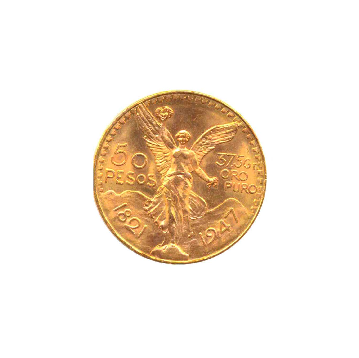 Mexican 50 pesos gold coin