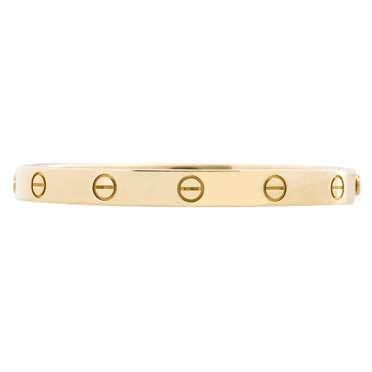 gold Cartier LOVE bangle bracelet