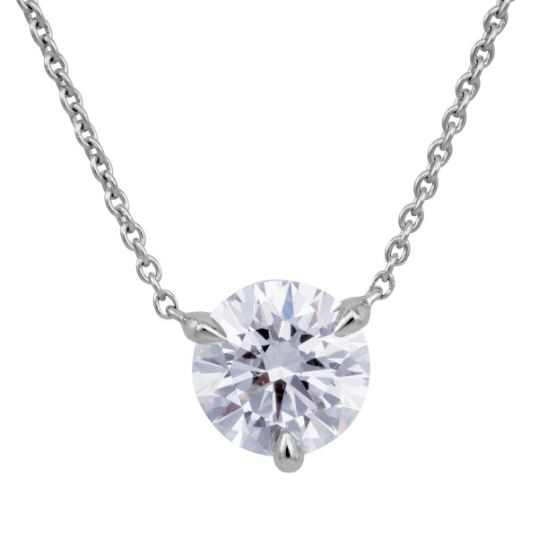 New 2.09 CTW Lab-Grown Diamond Solitaire Pendant