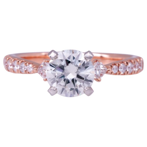 Vintage Rose Gold 1.32 CTW Diamond Engagement Ring