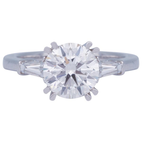 New 3.50 Carats Lab-Grown Diamond 3-Stone Engagement Ring