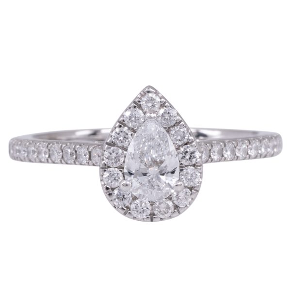 Vintage 0.73 CTW Lab-Grown Diamond Halo Engagement Ring