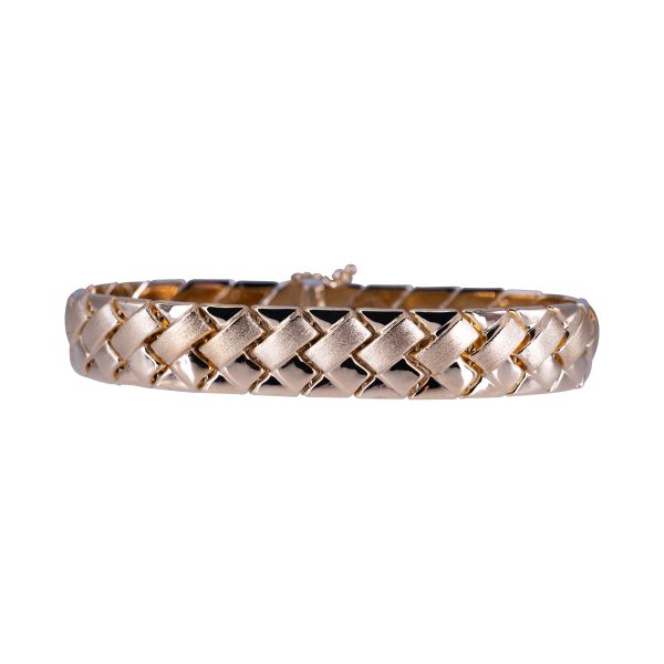 Vintage 18K Gold Woven Bracelet