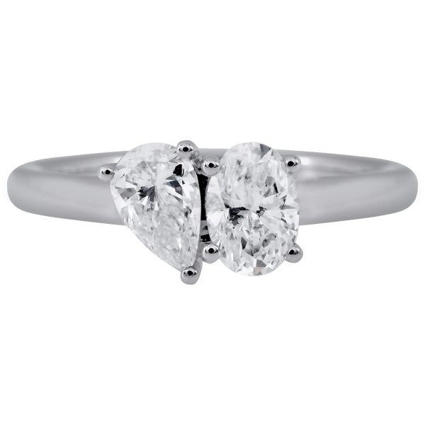 New 1.00 Carat Lab-Grown Diamond Toi et Moi Ring