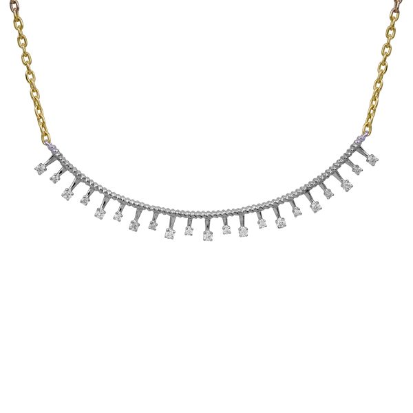 Vintage Venetti 0.24 CTW Diamond Smile Necklace