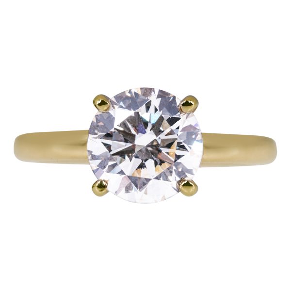 New 3.31 Carat Lab-Grown Diamond Solitaire Engagement Ring