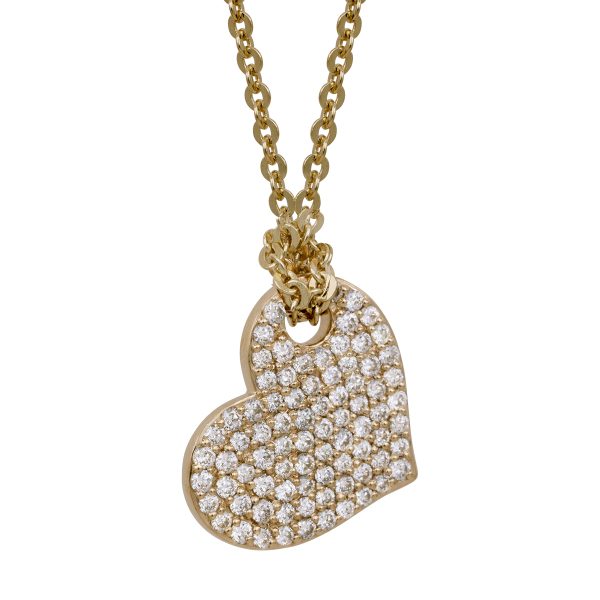 New 0.35 CTW Diamond Pavé Heart Pendant