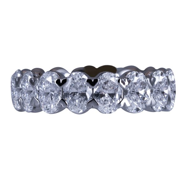 New 4.96 CTW Lab-Grown Oval Diamond Eternity Band