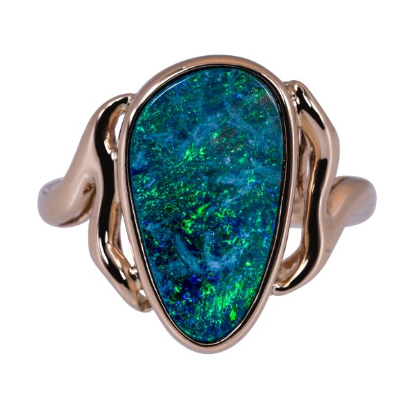 Vintage 1.75 CT Boulder Opal Ring