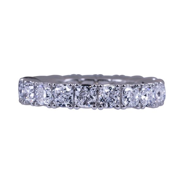 New 4.75 CTW Lab-Grown Cushion Diamond Eternity Band