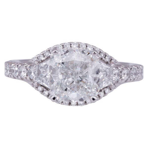 New 4.16 CTW Lab-Grown Cushion Diamond Engagement Ring