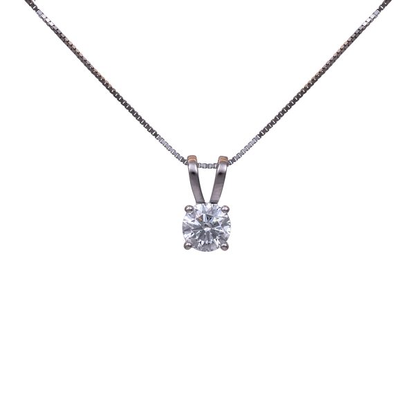 New 0.50 CT Lab-Grown Diamond Solitaire Pendant