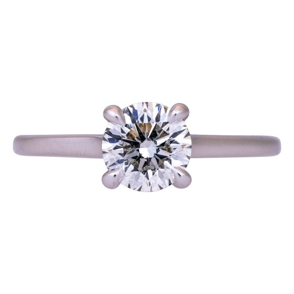 Vintage 0.91 CT Diamond Solitaire Engagement Ring