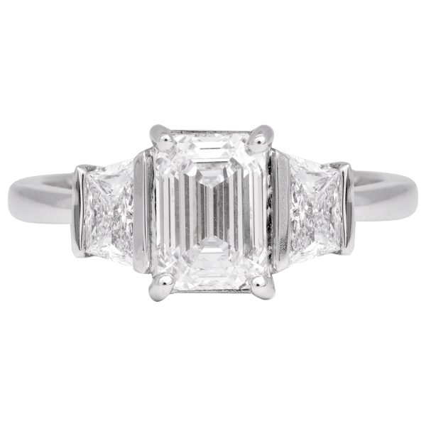 New 1.92 Carats Lab-Grown Diamond 3-Stone Ring