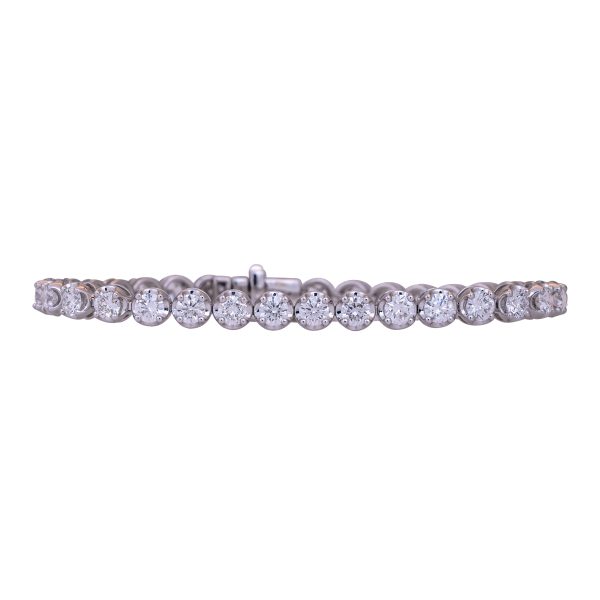 New 8.08 Carats Lab-Grown Diamond Tennis Bracelet