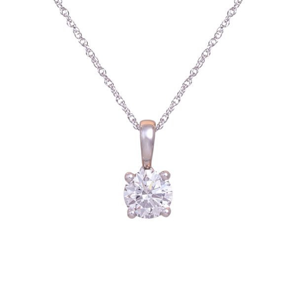 New 0.99 CT Lab-Grown Diamond Solitaire Pendant