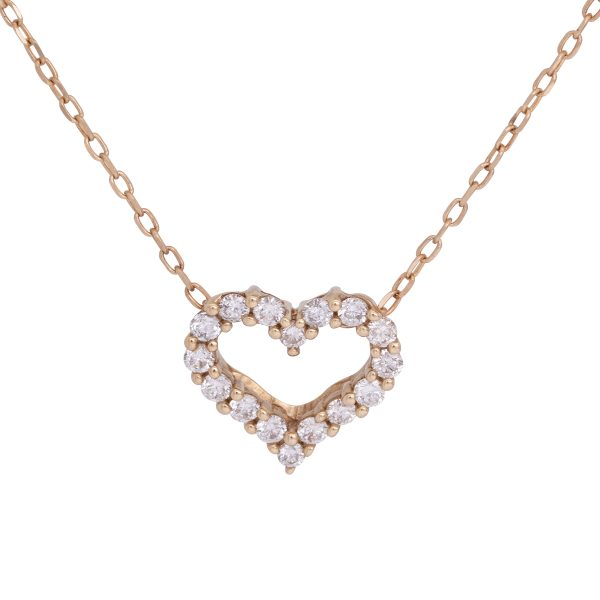 New 0.27 Carats Diamond Heart Pendant